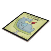 Dental Checkup Hippopotamus Tegeltje (Zijkant)