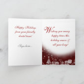 Dental Christmas Kaart Rood (Binnen)