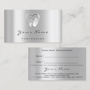 Dental Clinic Dentist Logo d'argent Rendez-vous VI