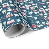 Dental Clinic Kantoor Pattern Cadeaupapier (Rol Hoek)