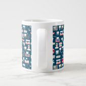Dental Clinic Kantoor Pattern Extra Grote Beker (Achterkant)