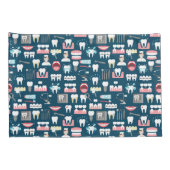 Dental Clinic Kantoor Pattern Kussensloop (Achterkant-Rechts)