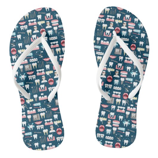 Dental Clinic Kantoor Pattern Teenslippers (Voetbed)