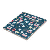 Dental Clinic Kantoor Pattern Tegeltje (Zijkant)