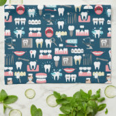 Dental Clinic Kantoor Pattern Theedoek (Gevouwen)