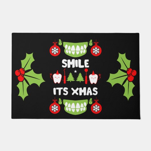 Dental Doctor Xmas Deurmat (Voorkant)