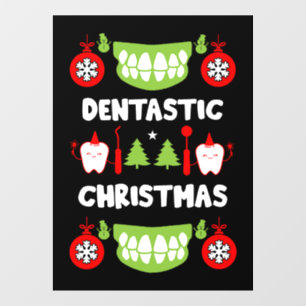 Dental Doctor Xmas Raamsticker