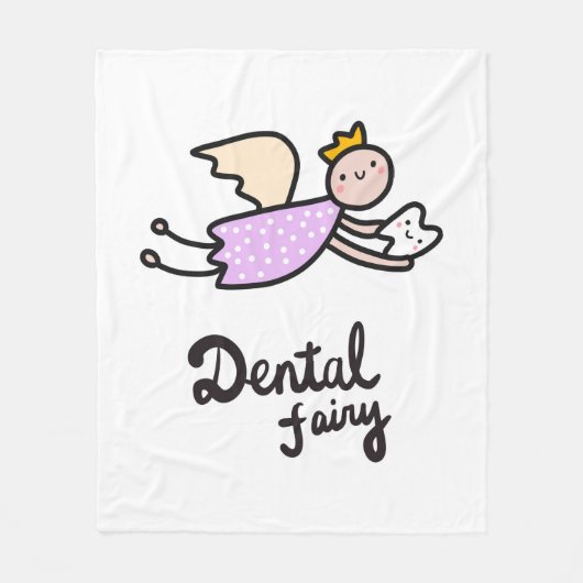 Dental Fairy Fleece Deken (Voorkant)
