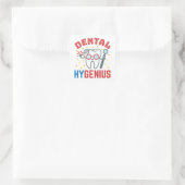 Dental Hygenius Hygienist RDH Funny Appreciation Vierkante Sticker (Tas)
