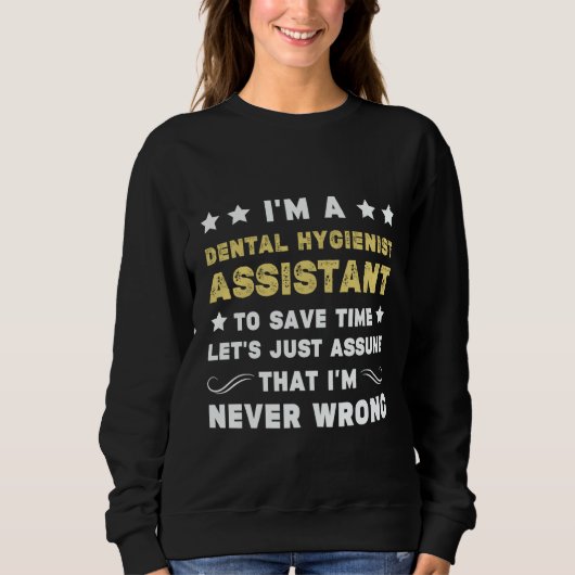 Dental hygienist assistant women Dentist Dental As Trui (Voorkant)