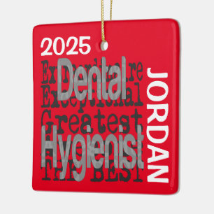 Dental Hygienist Extraordinaire CUSTOM Keramisch Ornament