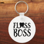 Dental Hygienist Floss Boss Sleutelhanger (Voorkant)