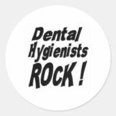 Dental Hygienists Rock! Autocollant (Devant)