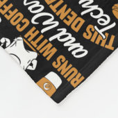 Dental Lab Technician Coffee and Wax Dentist Tech Fleece Deken (Hoek)