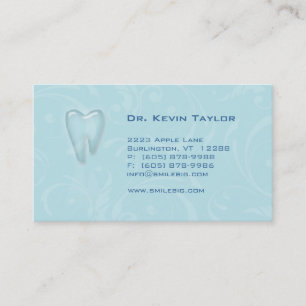 Dental Molar Visitekaartje Baby Blue zwembroeken Afsprakenkaartje