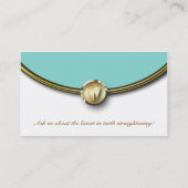 Dental Molar Visitekaartje Gold White Blue (Achterkant)