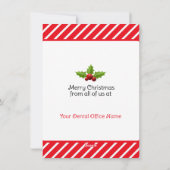 Dental Office Flat Vakantie Kaart (Achterkant)