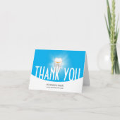 Dental Office Modern Blue Formal Hartelijk dank Bedankkaart (Voorkant)