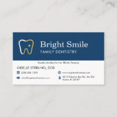 Dental Office Patient Appointment Reminder Visitekaartje (Voorkant)