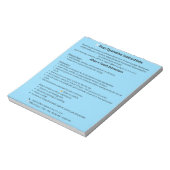 Dental Post Op Instructions Notepad (Extraction) Notitieblok (Gedraaid)