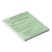 Dental Post Op Instructions Notepad (LANAP) Notitieblok (Schuin)