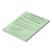 Dental Post Op Instructions Notepad (LANAP) Notitieblok (Gedraaid)