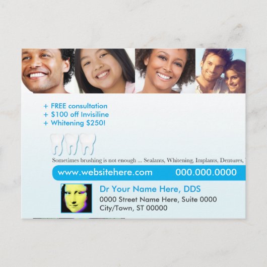 Dental postcard | Sometime brushing is not enough Briefkaart (Voorkant)