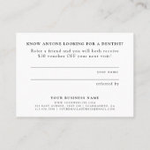 Dental Referral Program delen een glimlach Waterve (Achterkant)