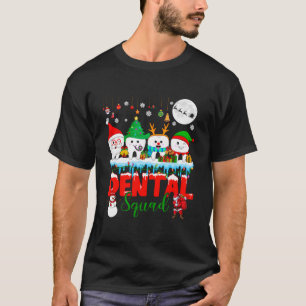 Dental Squad Kerstboom Santa rendier Elf T-shirt
