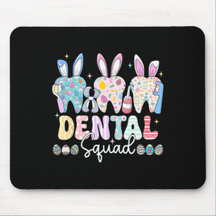 Dental Squad Paasdag Grappige tanden Tandheelkundi Muismat