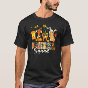 Dental Squad Tand Tandborstel Pelgrim Hoed Thanksg T-shirt