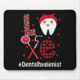 Dental Squad Tandarts Gelukkige Valentijnsdag Tand Muismat