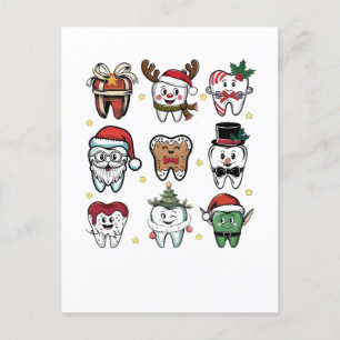 Dental Squad Tandarts Kerstvakantie Kerstmis Uitnodiging Briefkaart
