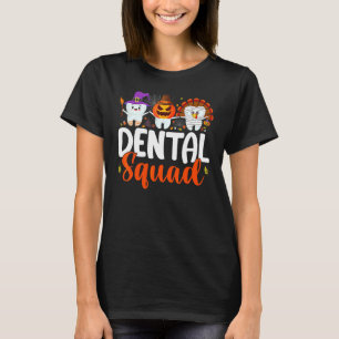Dental Squad Tandarts Tandarts Thanksgiving Hallow T-shirt