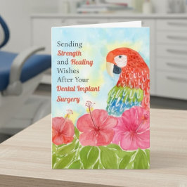 Dental Surgery Healing Scarlet Macaws, Hibiscus Kaart