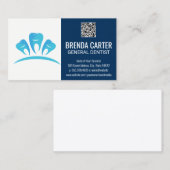 Dental Teeth Logo | Visitekaartje QR-scancode (Voorkant / Achterkant)