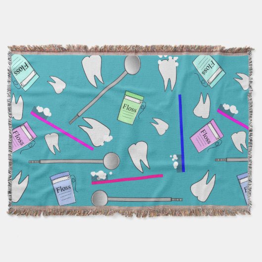Dental Tools Design Cozy Blanket Deken (Voorkant)