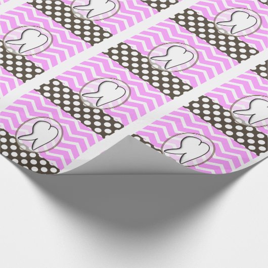 Dental Tooth Chevron Design II Cadeaupapier (Hoek)