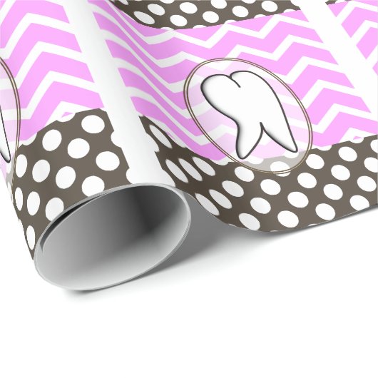 Dental Tooth Chevron Design II Cadeaupapier (Rol Hoek)
