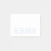 Dental Words Pastel Post-it® Notes (Voorkant)