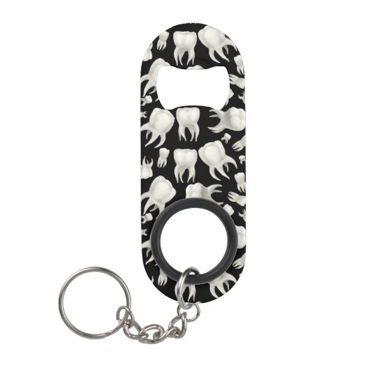 Dentale droomtandsters Tooth Bottle Open Sleutelhanger Flessenopener (Voorkant)