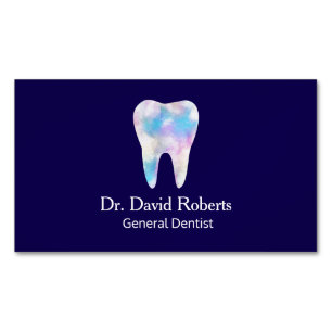Dentale Elegante Waterverf  Magnetisch Visitekaartje
