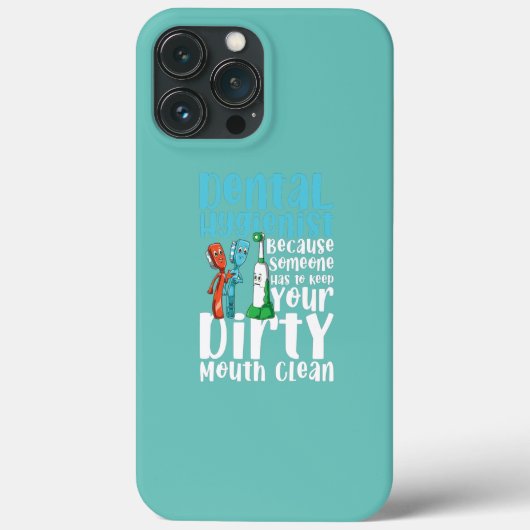 Dentale hygiënist Houd uw mond schoon Case-Mate iPhone Case (Achterkant)