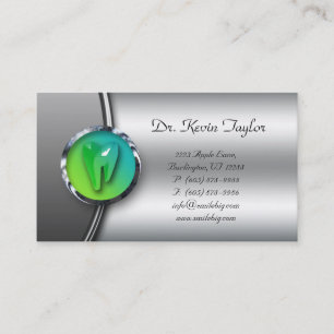 Dentale Molar-Visitekaartje Dentist-Logo Visitekaartje