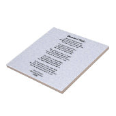 Dented Halo Poem Brain Surgery Tile Tegeltje (Zijkant)