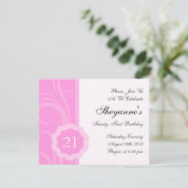 Dentelez la 21ème invitation de fête (Debout devant)