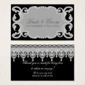 Dentelle à goutte d'oreille, Balises cadeaux Faveu (Devant & derrière)