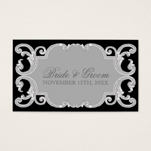 Dentelle à goutte d'oreille, Balises cadeaux Faveu (Devant)