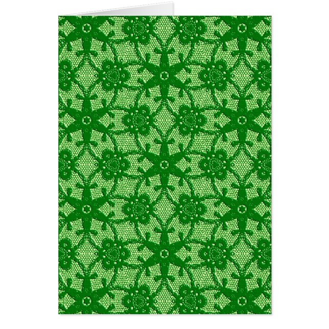 Dentelle antique - émeraude et vert citron (Devant)