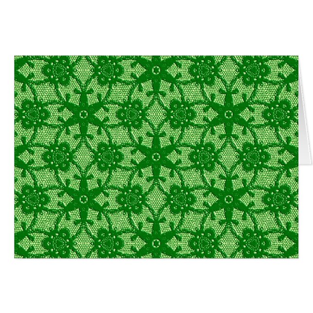 Dentelle antique - émeraude et vert citron (Devant Horizontal)